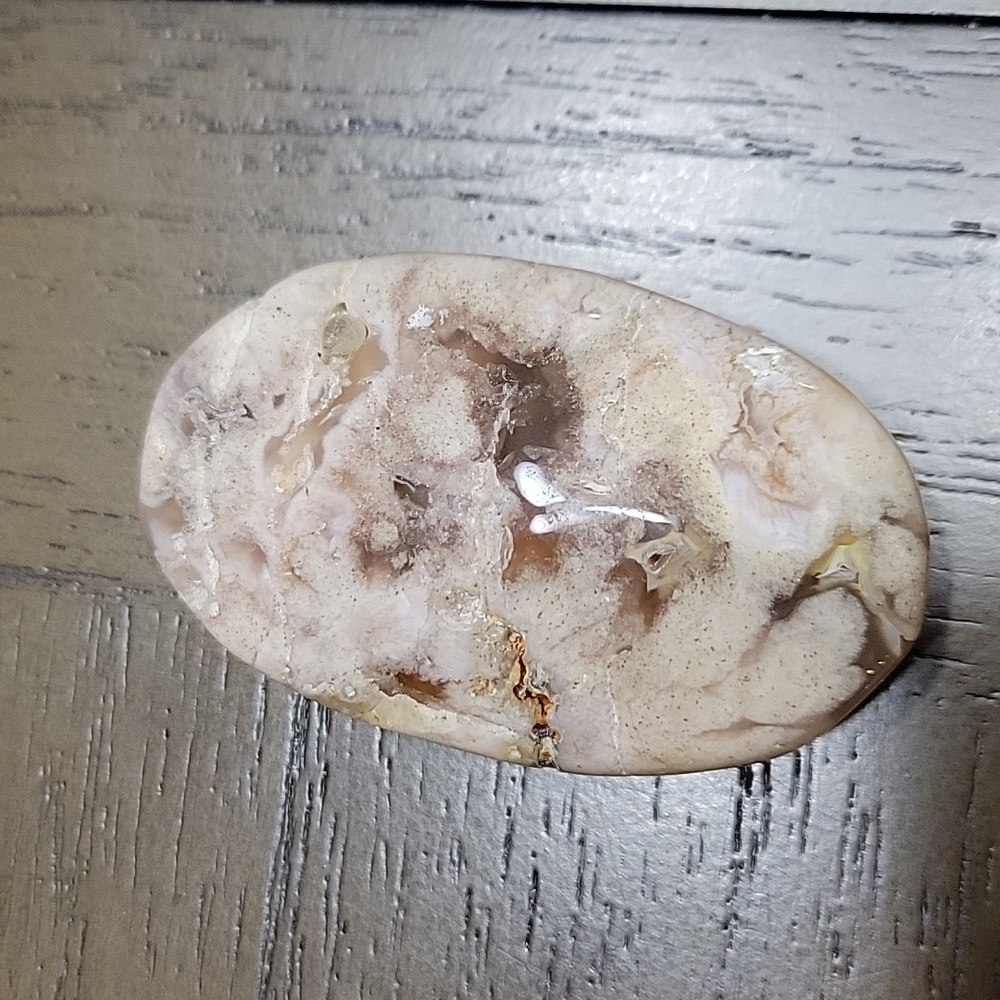 Flower Agate Palm Stone Crystal